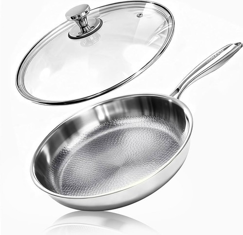 Pure titanium hammered - titanium, 11.02"