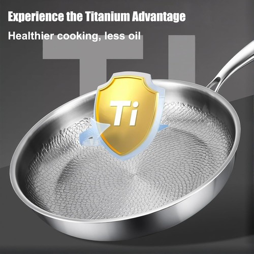 Pure titanium hammered - pure, 11.02"