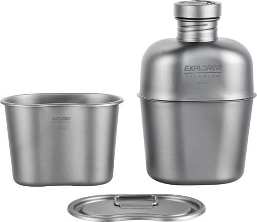 Explorer bear titanium canteen - explorer,