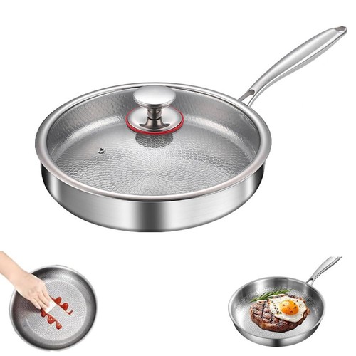 Titanium hammered pan - pro, with